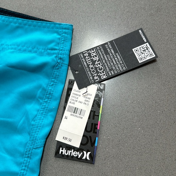 men’s hurley swim trunks NWT 34 - Picture 2 of 3